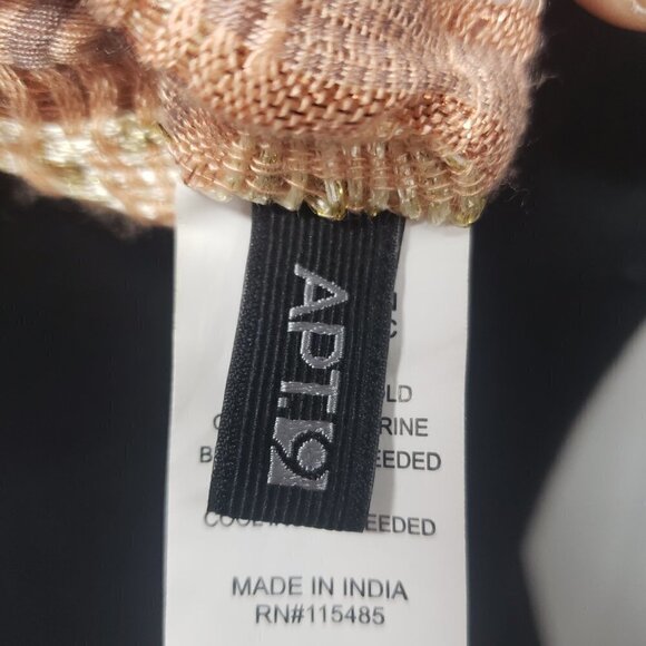 Apt 9 Peach Copper Shimmery Bohemian Infinity Scarf - Picture 7 of 8